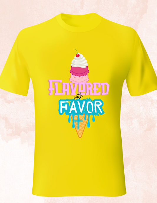 Yellow Flavored with Favor  t-shirt